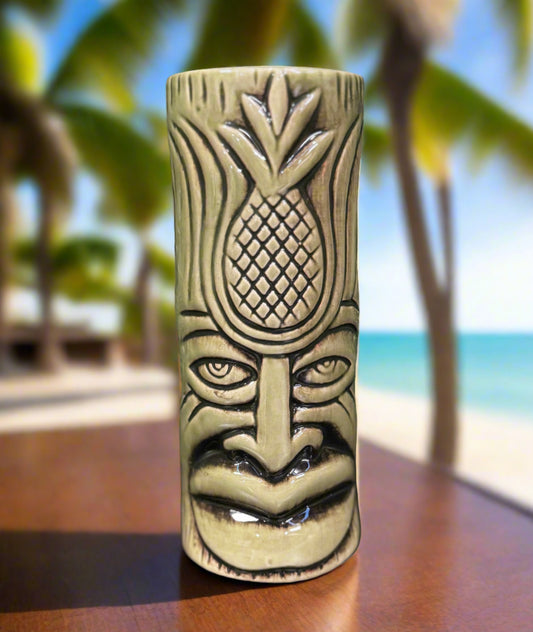 Ceramic Tiki Mug - Sage