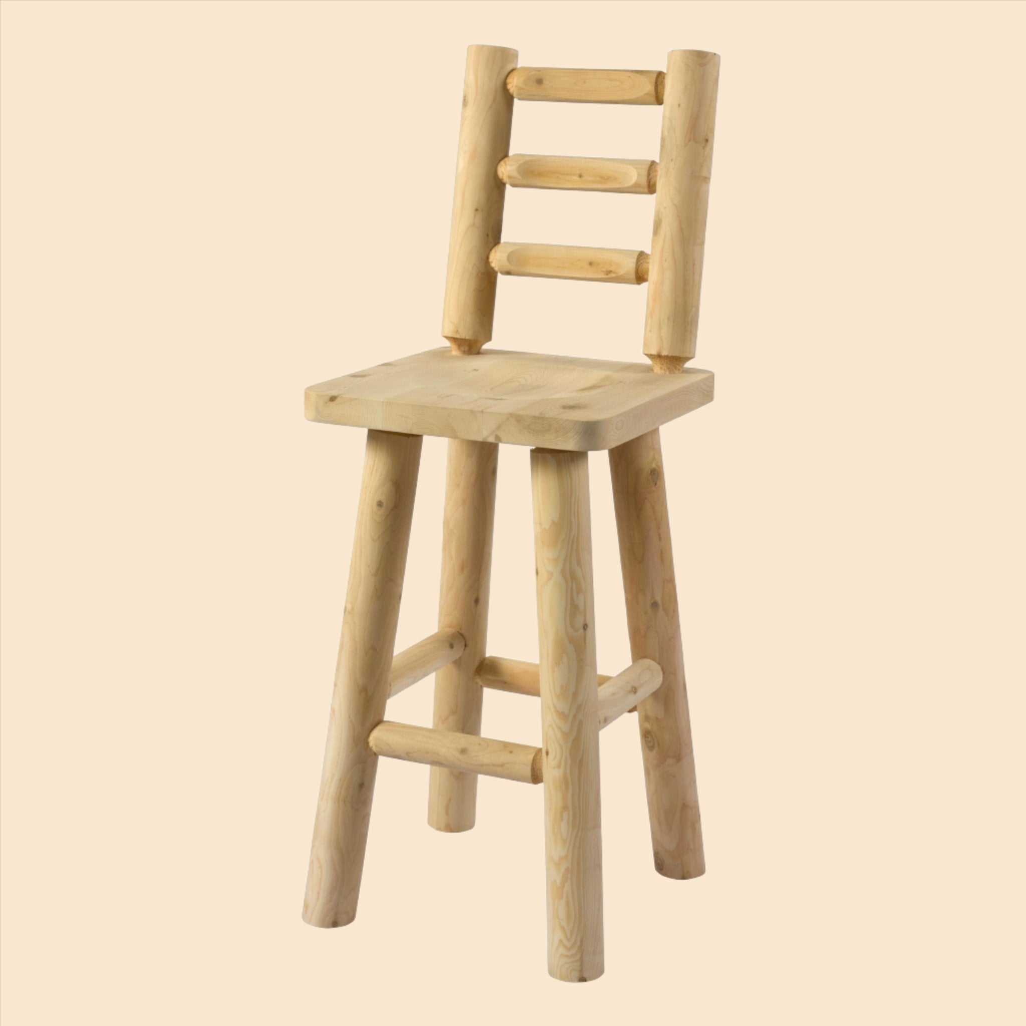 Cedar Log Stools – Tiki Escapes