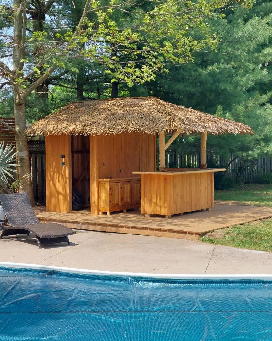 Poolside Backyard Bar with Change Room