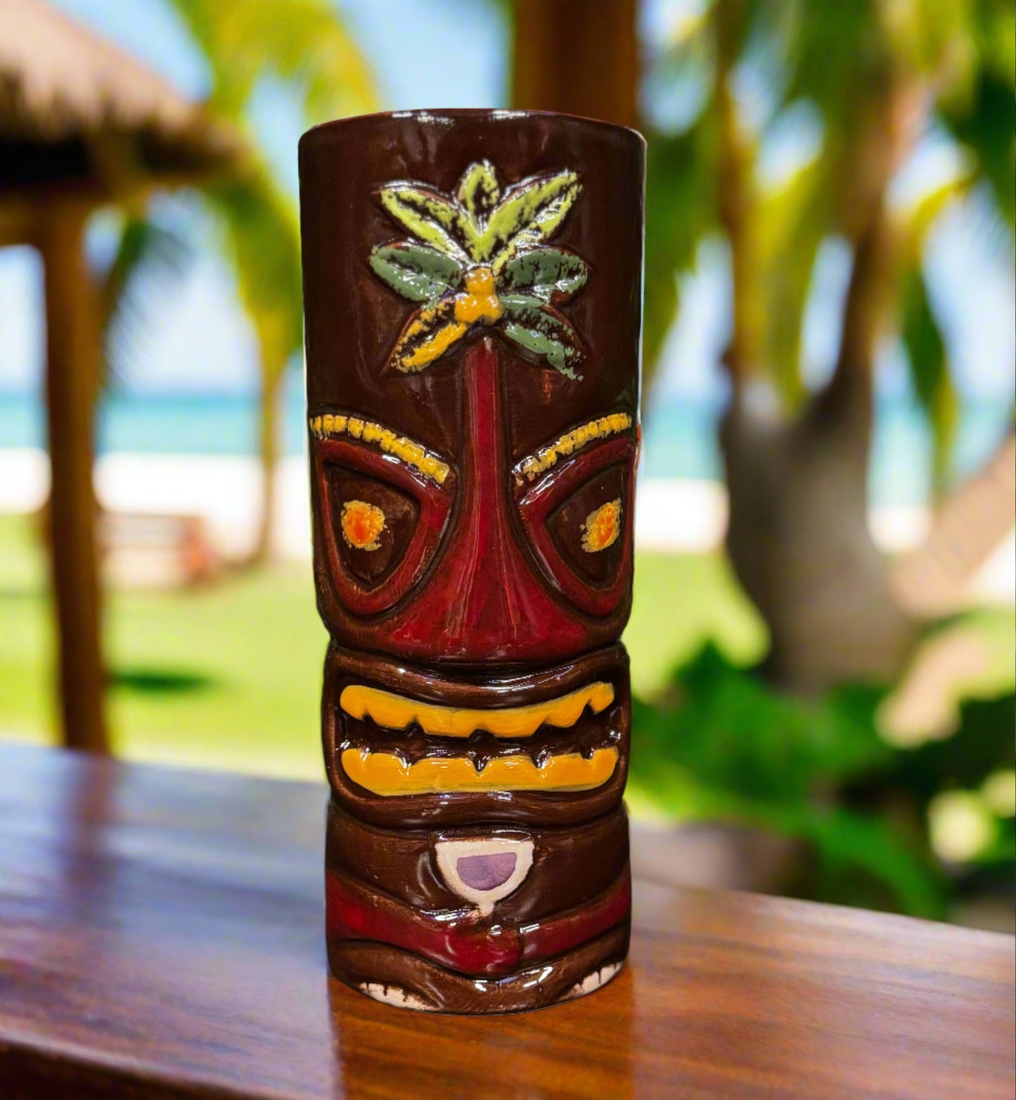 Ceramic Tiki Mug - Palm Tree