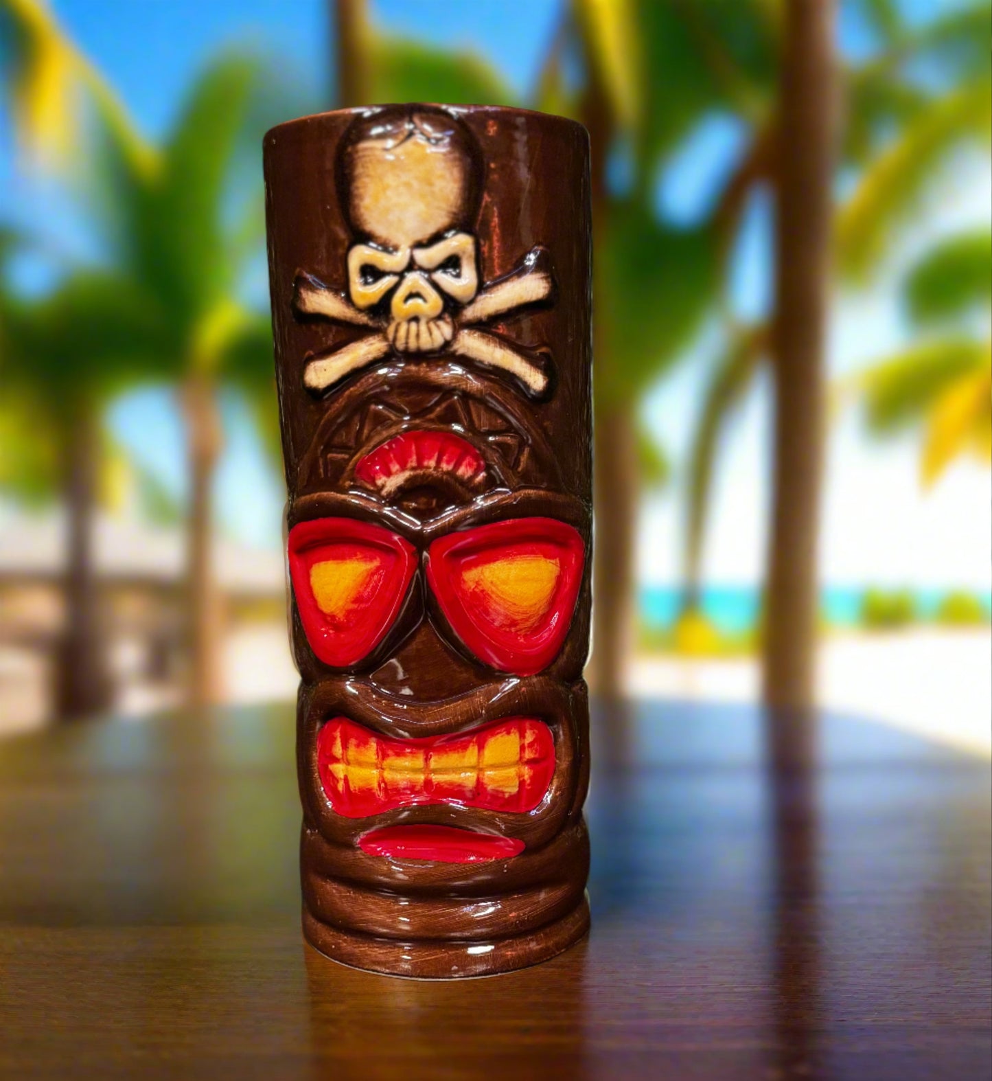 Ceramic Tiki Mug - Skull