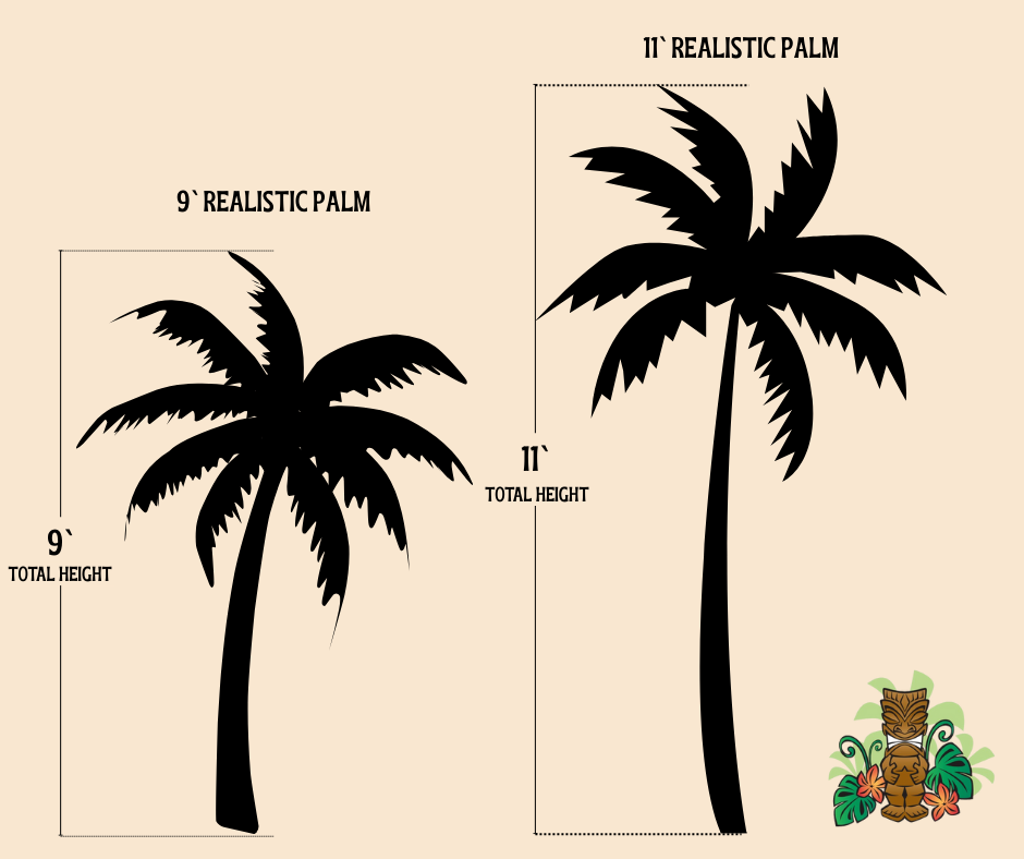 11' Realistic Palm Tree