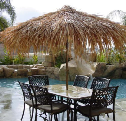 7' Thatched Umbrella with Frame - My Store